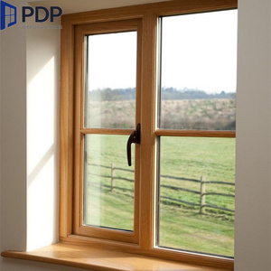 Premium Solid Wood Aluminum Clad Multi-Chamber Frame Triple Glazed Window