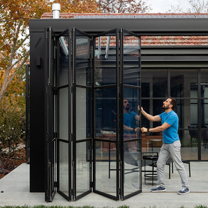 OUNA Modern Heavy Type Hurricane Proof Aluminum Exterior Door Low-E Glass