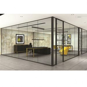 Tempered Glass Partition Wall Modern Soundproof