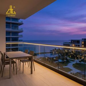 Apartment Balcony Glass Railing Base Shoe