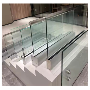 Modern Glass Deck Railing Outdoor Glass U Channel