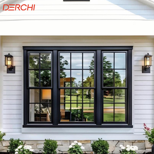 Aluminum Double-hung windows Thin Profile