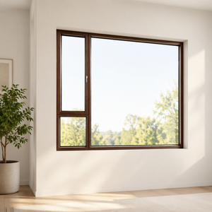 European Design Oak Wood Window Low-E Glass Energy Star Qualified Folding Function