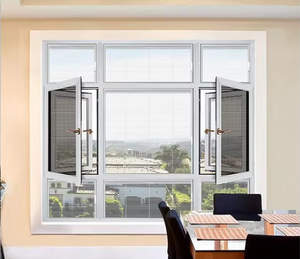 High Quality Modern Design Large Casement Windows Custom Hurricane Impact Anti-Theft Aluminum Glass House Windows