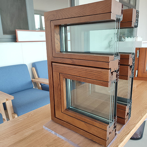 High-Grade Aluminum Clad Wood Tilt And Turn Slimline Soundproof windows