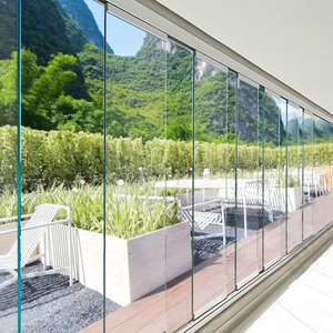 Frameless Folding Glass Door Accordion